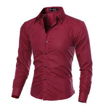 Load image into Gallery viewer, 5XL Plus Size Brand-clothing Cotton Mens Clothing Solid Soft Men Shirt Long Sleeve Mens Shirts Casual Slim Fit Hot Sale